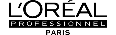 L'oreal logo with the subtitle "Professionnel Paris"